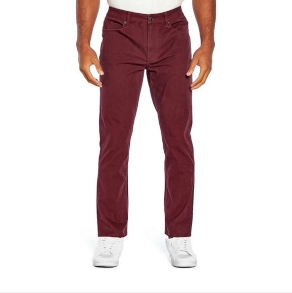 GAP Other - 🆕️ GAP 40x30 5 Pocket Pant slim fit NWT Zinfandel maroon burgundy